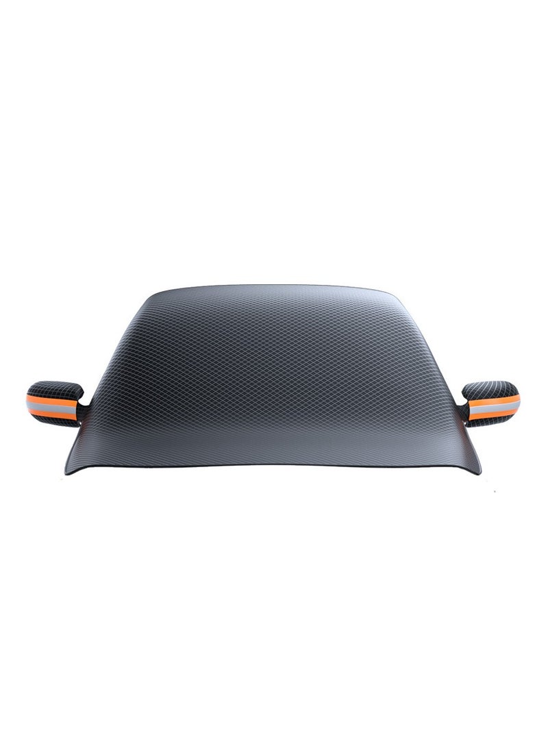 Generic Car front sun block enlarged moisture-proof Oxford cloth car sun protection heat insulation thickened snow block aluminum film sunshade  - Image 5