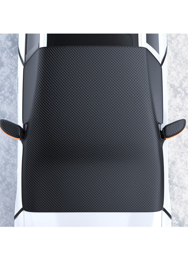Generic Car front sun block enlarged moisture-proof Oxford cloth car sun protection heat insulation thickened snow block aluminum film sunshade  - Image 3