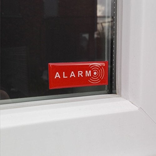 Decooo.be Set of 5 Alarm Deterrent Stickers for Thieves – Ultra Resistant to Scratches, Rain, Frost, UV – 19 mm x 49 mm – Thickness 2 mm - Image 2