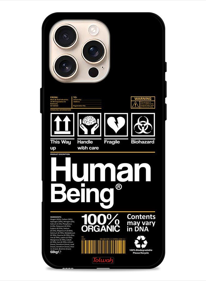 Tolwak Apple iPhone 16 Pro Max Protective Case Cover Human Being Sticker - Image 1