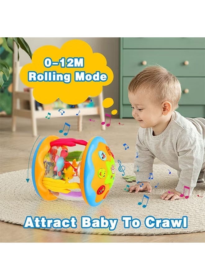 Ailily Baby Toys from 6 to 12 Months of Age Music Learning Toys Ocean Spinning Luminous Toys Gifts for Toddlers Boys and Girls - Image 3