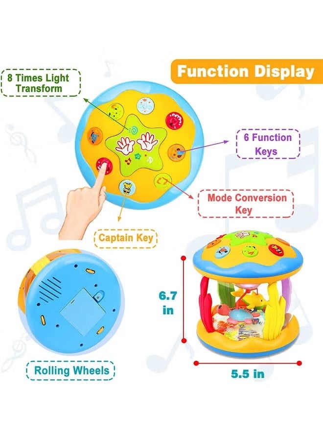 Ailily Baby Toys from 6 to 12 Months of Age Music Learning Toys Ocean Spinning Luminous Toys Gifts for Toddlers Boys and Girls - Image 5