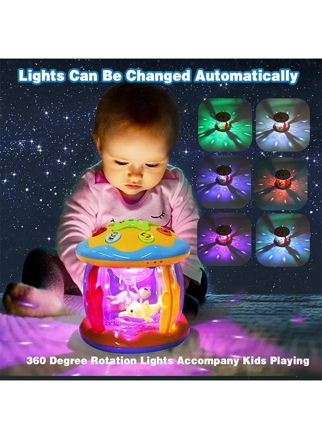 Ailily Baby Toys from 6 to 12 Months of Age Music Learning Toys Ocean Spinning Luminous Toys Gifts for Toddlers Boys and Girls - Image 4