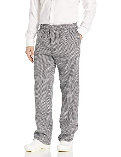 Chef Code Men's Cargo Pant, Check Black/White, 3X-Large - Image 4