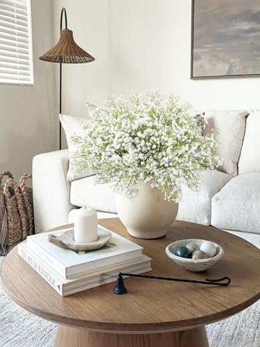 DEEMEI 15 PCS Babys Breath Artificial Flowers Fake Babys Breath Flowers Artificial Bulk White Gypsophila Bouquets Real Touch Faux Flowers for Wedding Floral Arrangement Party Home Decoration - Image 5
