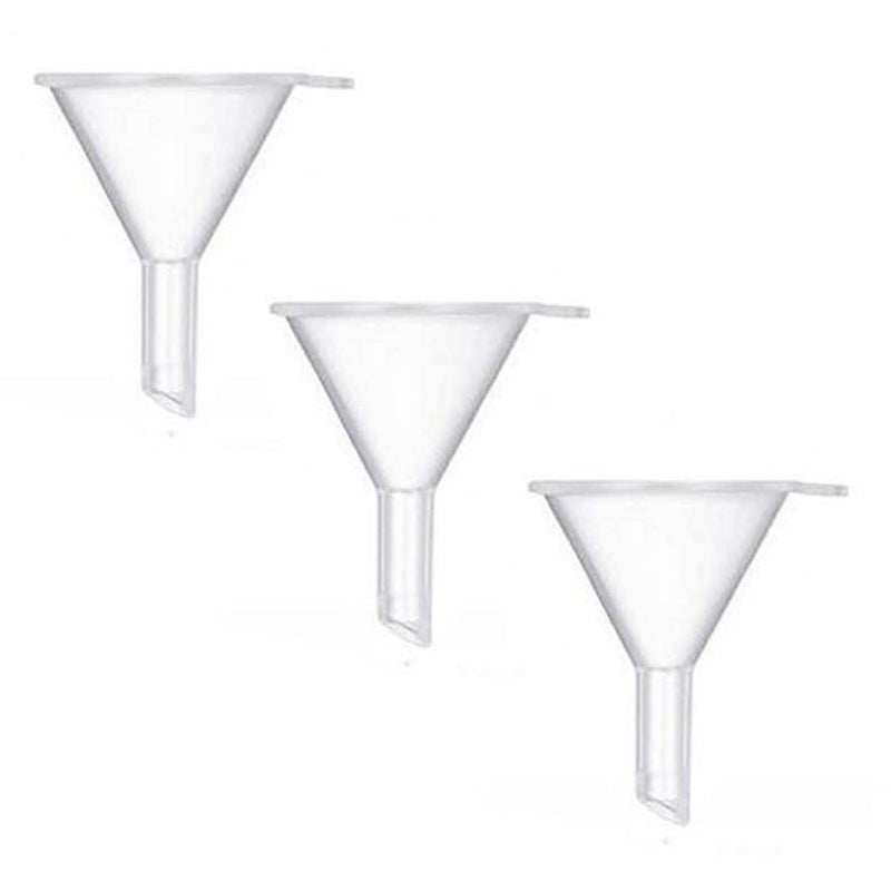 Avenoir Refillable Cosmetic Containers Funnels, Funnels for Filling Bottles of Lotion, Water, Essential Oils, Lotions, Shampoo, Conditions, Cleaning Products, 3 Clear - Image 1