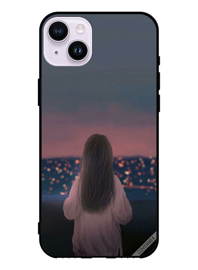 Covernex Protective Case Cover For Apple iPhone 14 Standing Girl Looking Cute - Image 1