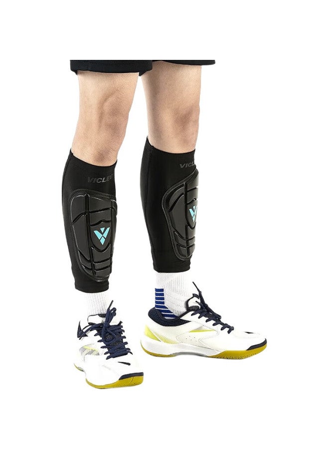 VICLeO Soccer Shin Guards For Children, Youth Protective Gear, One Pair, V819219, Black, Size S - Image 3