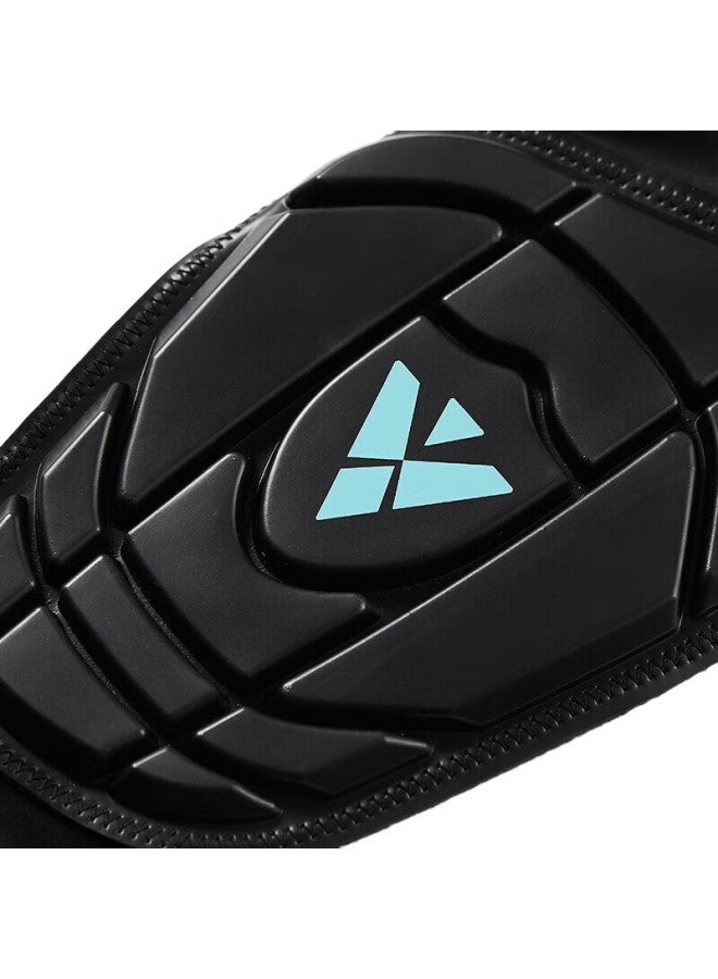 VICLeO Soccer Shin Guards For Children, Youth Protective Gear, One Pair, V819219, Black, Size S - Image 1