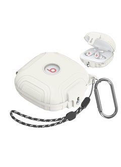 Excefore Case for Beats Fit Pro, Silicone Protector Case for Apple Beats Fit Pro, with Beats Fit Pro 2021 Earbuds Armor Shockproof Protective, with Anti-Lost Lanyard Keychain (White)  - Image 1