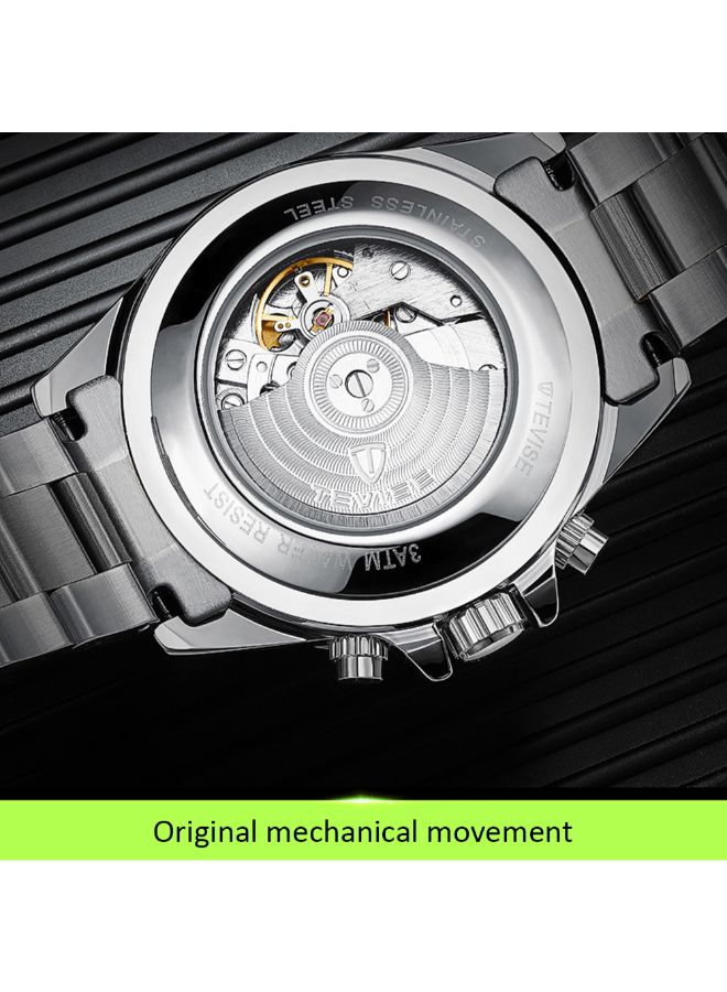 تيفيز ساعة يد أتوماتيكية بعقارب كاجوال مقاومة للماء طراز J4319B-KM للرجال - Image 4