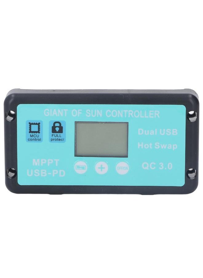 Thoraya - 12V 24V MPPT Solar Charge Controller Professional USB PD QC3.0 Solar Panel Regulator with LCD Display for Battey 40A - Image 1