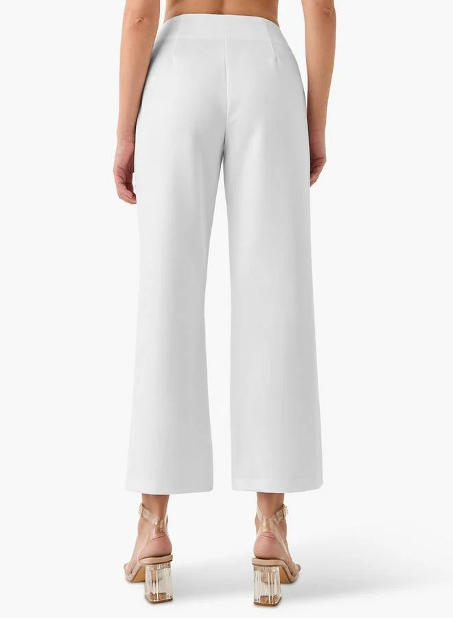 ايكونيك بنطلون بقصة عادية مع سحاب