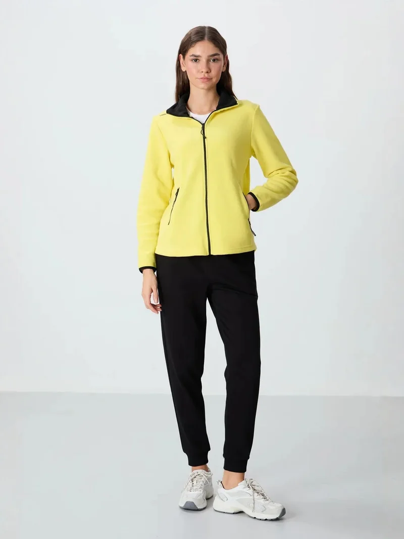 TOMMYLIFE TOMMY Women's Plush Zip-Front Sweatshirt