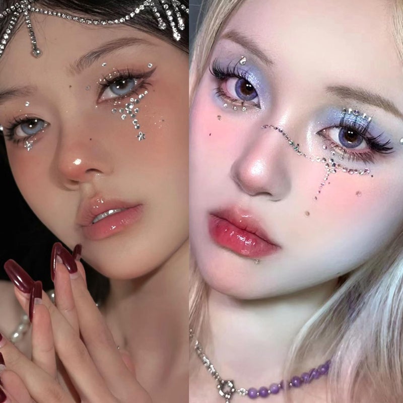 Longita Fake Lip Ring Fake Lip Piercing Fake Piercings Ball Spike Fake Nose Ring Hoop Fake Face Piercing Fake Nose Stud Stick on Fake Bridge Eyebrow Piercing Fake Eyebrow Ring Fake Face Jewelry Silver - Image 5