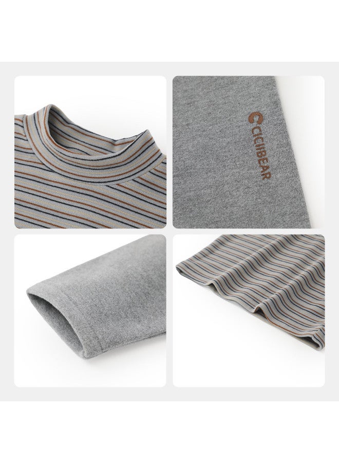 Far Infrared Heating] Baby Casual Base Layer Winter Thermal Shirt Boys T-shirt Long Sleeve Top Girls Version - Image 5