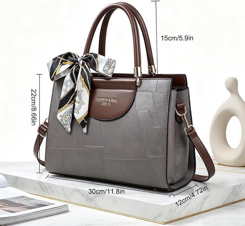 Gocokia Large-Capacity Women Purses and Handbags Top Handle Satchel Shoulder Bags Messenger Tote Bag - Image 3