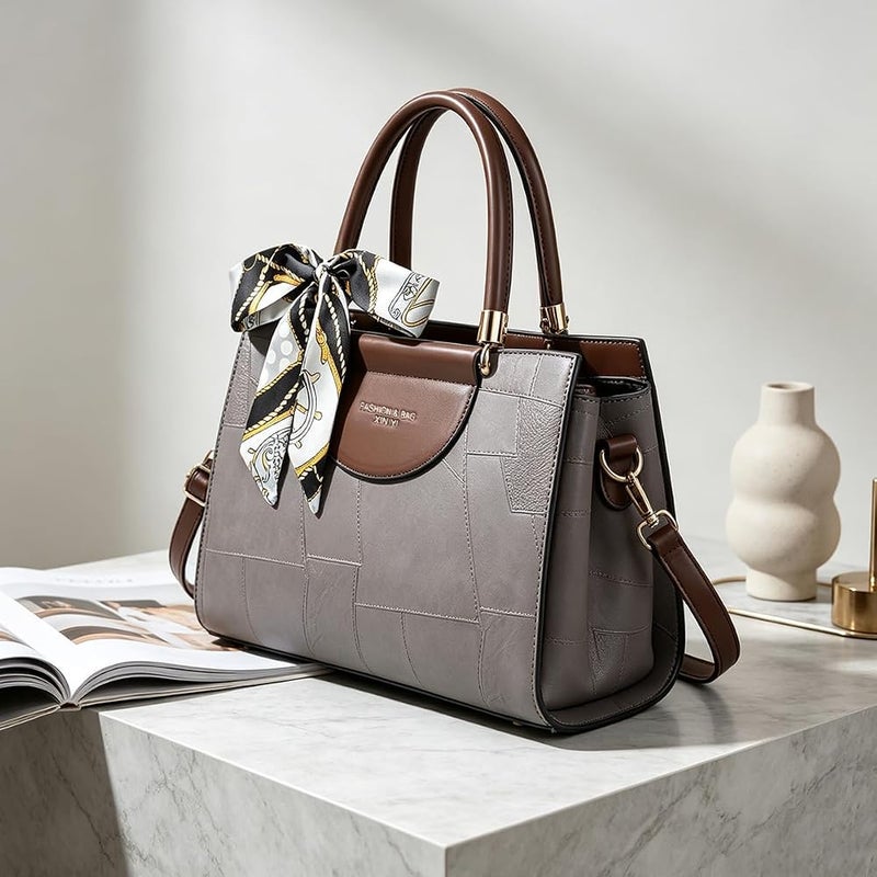 Gocokia Large-Capacity Women Purses and Handbags Top Handle Satchel Shoulder Bags Messenger Tote Bag - Image 2