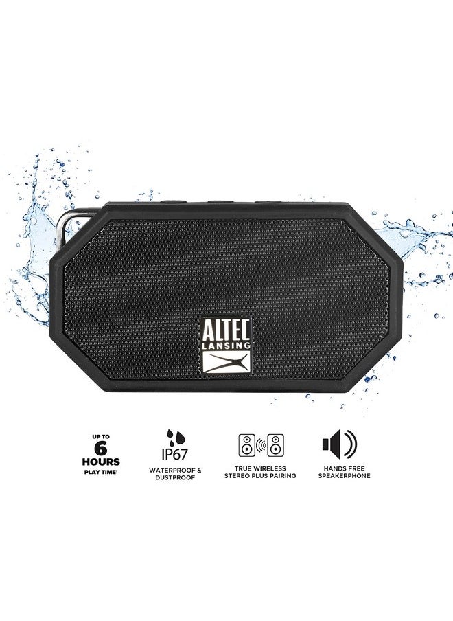 Altec Lansing - Mini H2O Waterproof Bluetooth Speaker, Ip67 Certified & Floats In Water, Compact & Portable Speaker For Hiking, Camping, Pool, And Beach - Image 1
