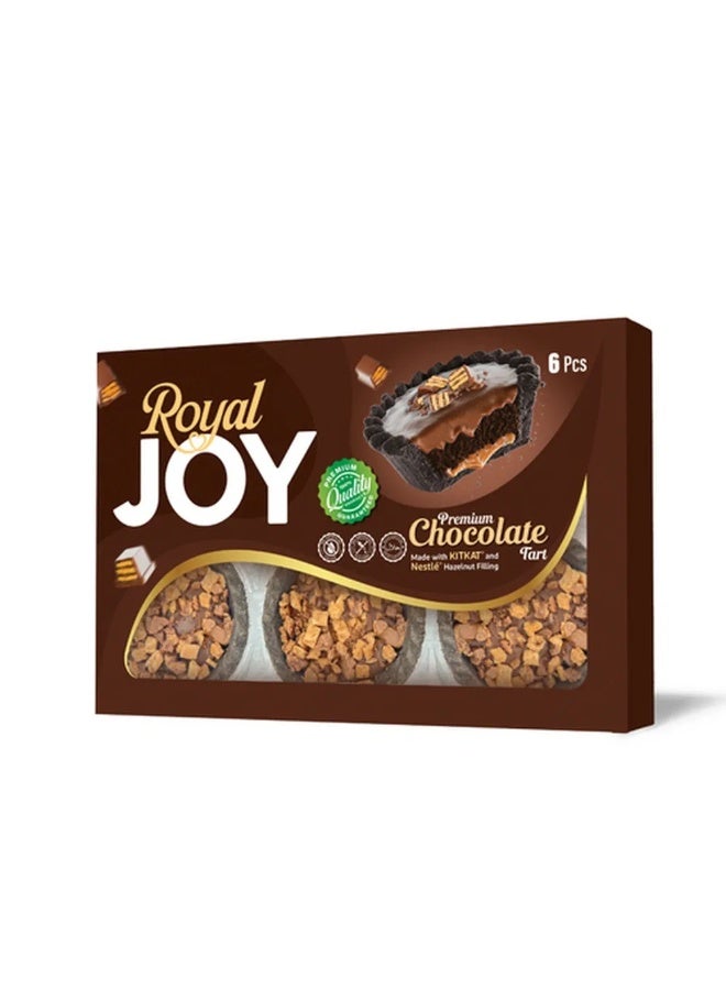 Royal Joy Premium Chocolate Tarts with Crushed Kitkat Pieces- 6pcs