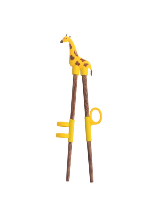 Daily Use Tableware/chopsticks - Bamboo Chopsticks Lotus Design-Color:Giraffe Wooden Chopsticks Set - Image 1