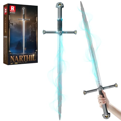 Reobrix Sword Building Sets for Adults Cool Narthil 99024 Collectible Build and Display Model AnimeStyle Cosplay Toy Sword Home Office Decor Ideal Gifts for Adults Boys Girls 14 521 PCS - Image 1