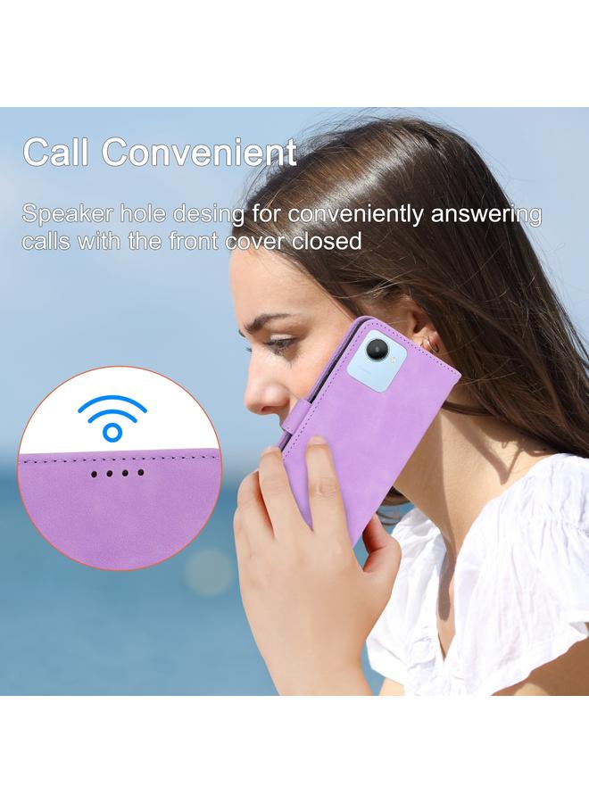 S-TOP Case For Realme C30 Dierfeng Dream Line Leather Phone Case - Image 5