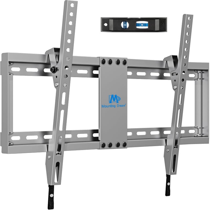 Mounting Dream TV Wall Mount for Most 37-75 Inch Televisions, Universal Tilt TV Mount Fits 16", 18", 24" Studs, Max VESA 600x400mm, 132lbs, Low Profile Flat Wall Mount Bracket, MD2968-LK - Image 1