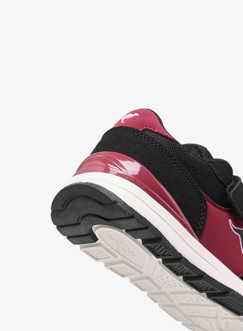 kangaROOS Girls' Logo Print Sports Shoes with Hook and Loop Closure - Image 5