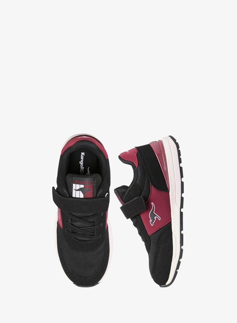 kangaROOS Girls' Logo Print Sports Shoes with Hook and Loop Closure - Image 3