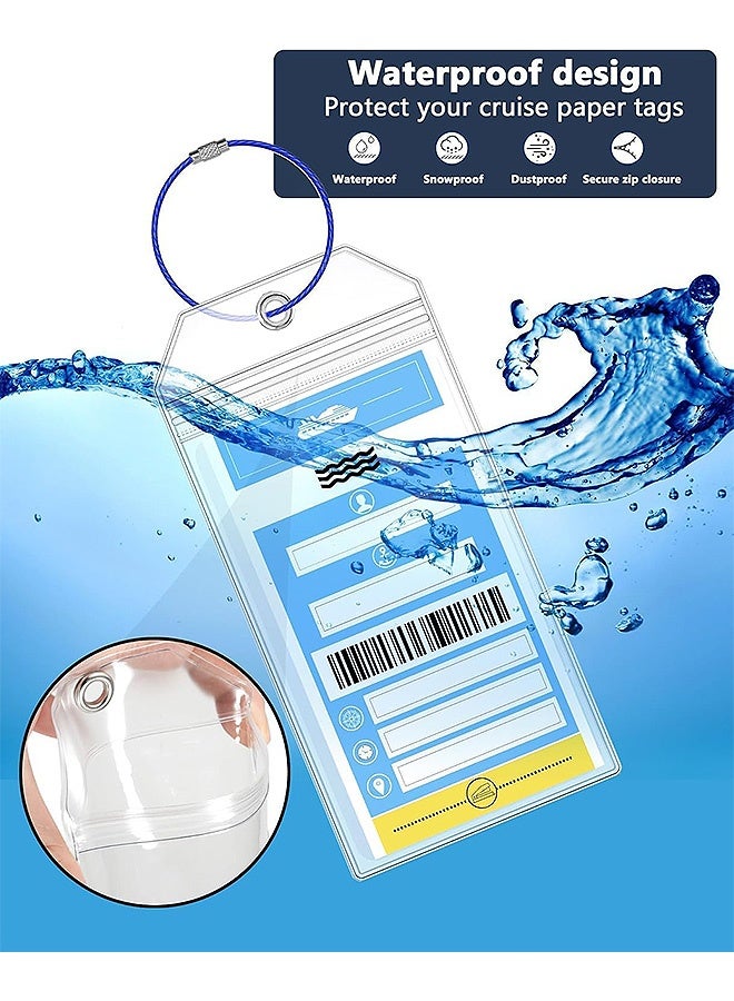 Photon 10 Pcs Cruise Luggage Tags Holder, Waterproof Cruise Tags, For Carnival, NCL, Princess, MSC - Image 5