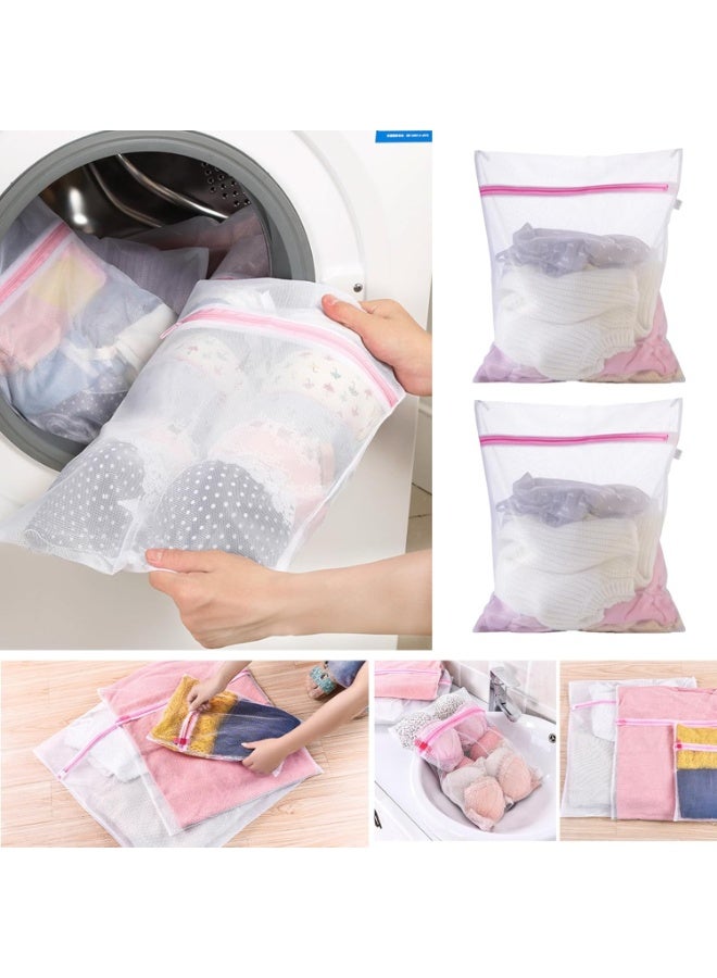 KITCHENOO Set of 5 Grids Zippered Washing Machine Washing Bag for Travel Bra, Shoes, Suitcase, Socks, Underwear, Baby Clothes  - Image 1