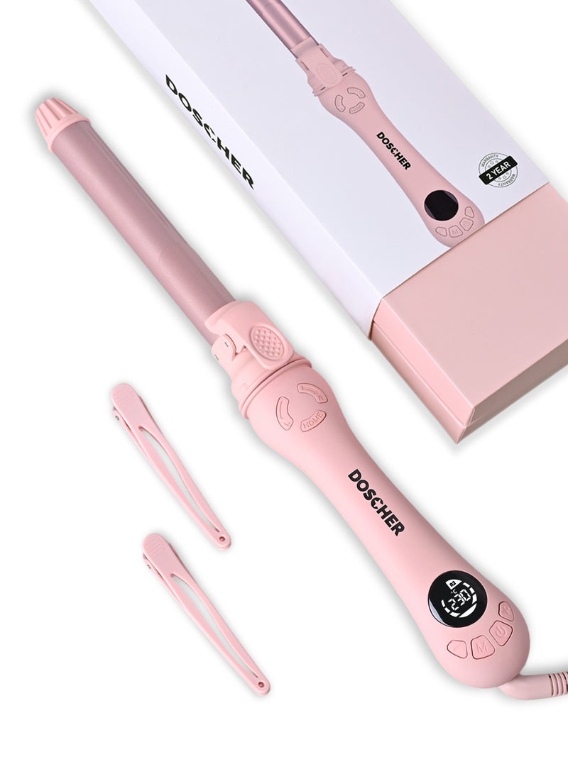 DOSCHER 25mm Professional Curling Iron, 230°C, PTC Fast Heating, LED Display，Ionic Technology - Image 1