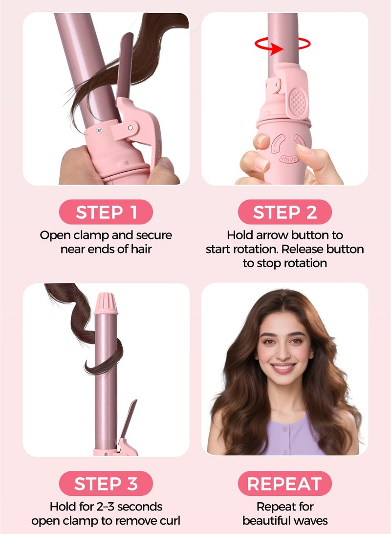 DOSCHER 25mm Professional Curling Iron, 230°C, PTC Fast Heating, LED Display，Ionic Technology - Image 4