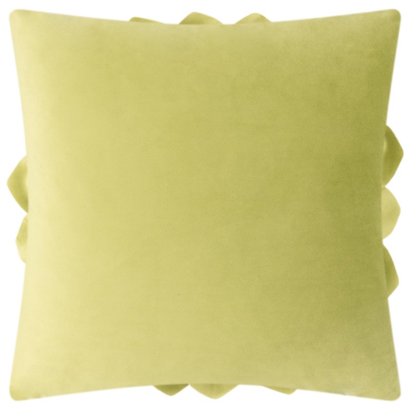 OiseauVoler Decorative 3D Flower Throw Pillow Covers Handmade Pillowcases for Sofa Bed Home Room Decor 18 x 18 Inch Green - Image 2