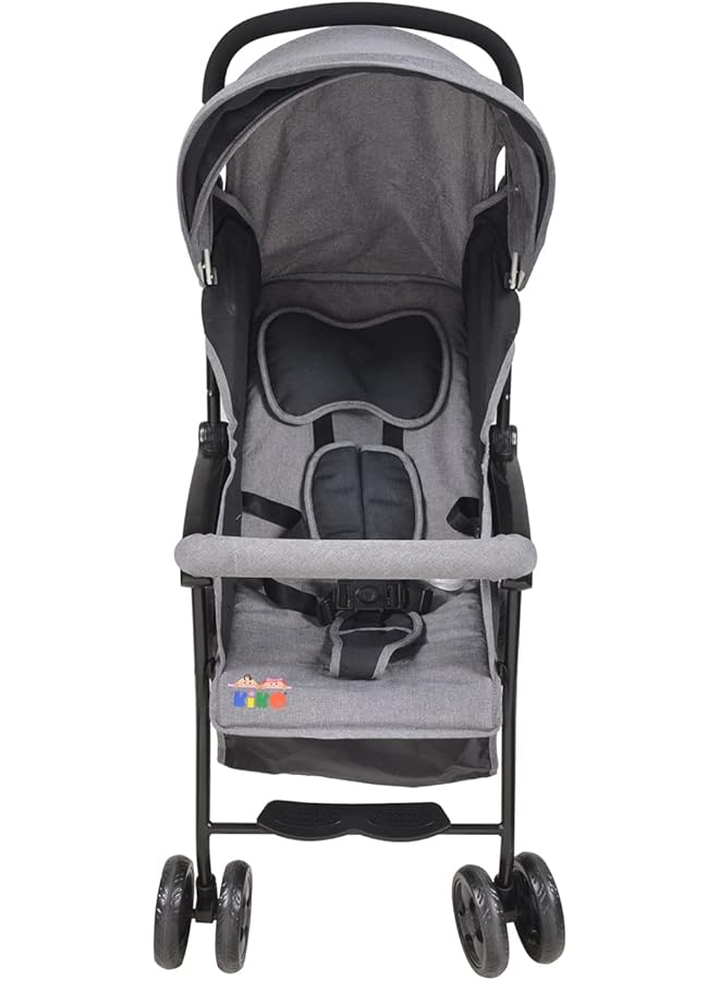 Kiko Stroller For Newborn Baby Grey - Image 2