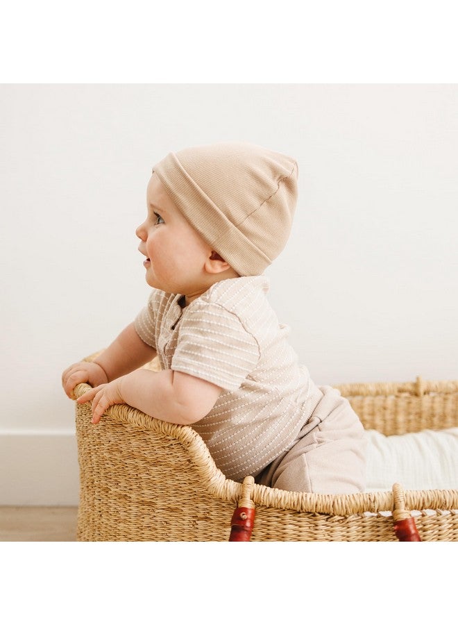 Konssy Konssy 6 Pack Baby Beanie Hats for Unisex, Toddler Beanies Baby Girl Boy Hat Warm Cap for Infant, Toddler 0-6 Months - Image 2