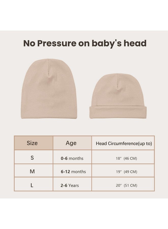 Konssy Konssy 6 Pack Baby Beanie Hats for Unisex, Toddler Beanies Baby Girl Boy Hat Warm Cap for Infant, Toddler 0-6 Months - Image 4