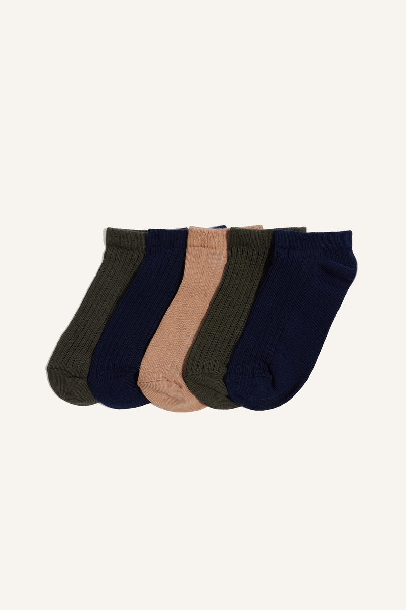 DeFacto Blue Boy Boy 5 Piece Short Socks Casual - Image 1