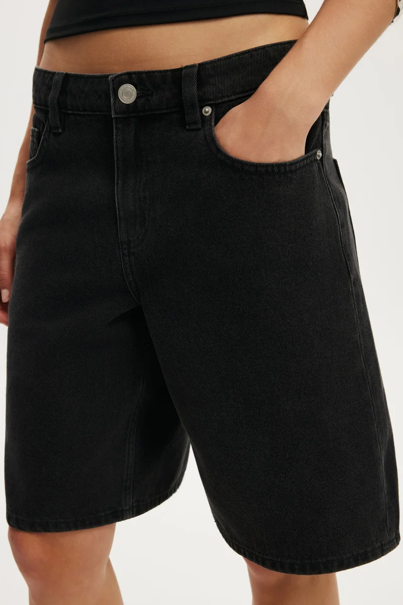 Cotton On  BAGGY DENIM SHORT for Women | Best Price UAE