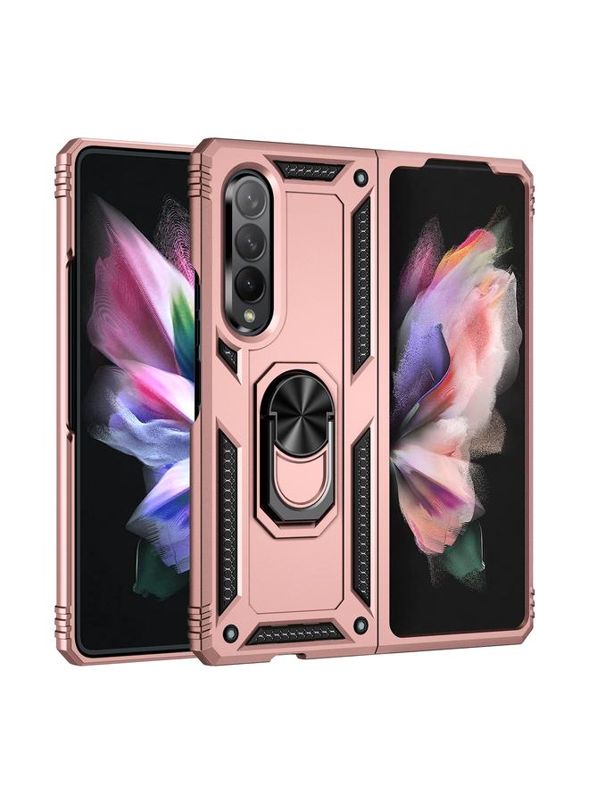 S-TOP Case For Samsung Galaxy Z Fold3 5G Shockproof TPU + PC Phone Case with Rotating Holder - Image 2
