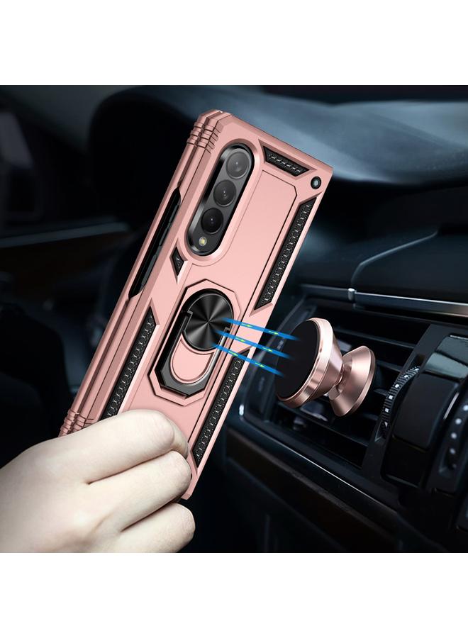S-TOP Case For Samsung Galaxy Z Fold3 5G Shockproof TPU + PC Phone Case with Rotating Holder - Image 4