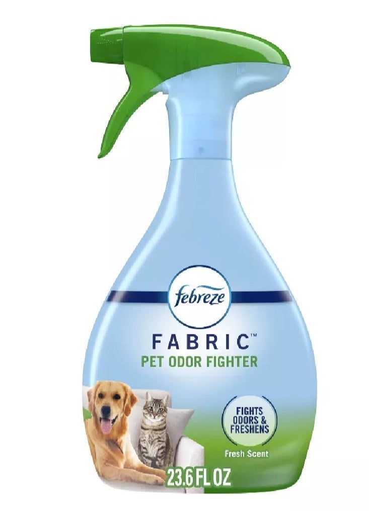 Febreze Fabric Refresher Spray Pet Odor Fighter Fresh Scent 700ML, Eliminates Tough Pet Smells, Deep Fabric Odor Removal, Long Lasting Freshness for Sofas, Carpets, Bedding & Curtains - Image 1