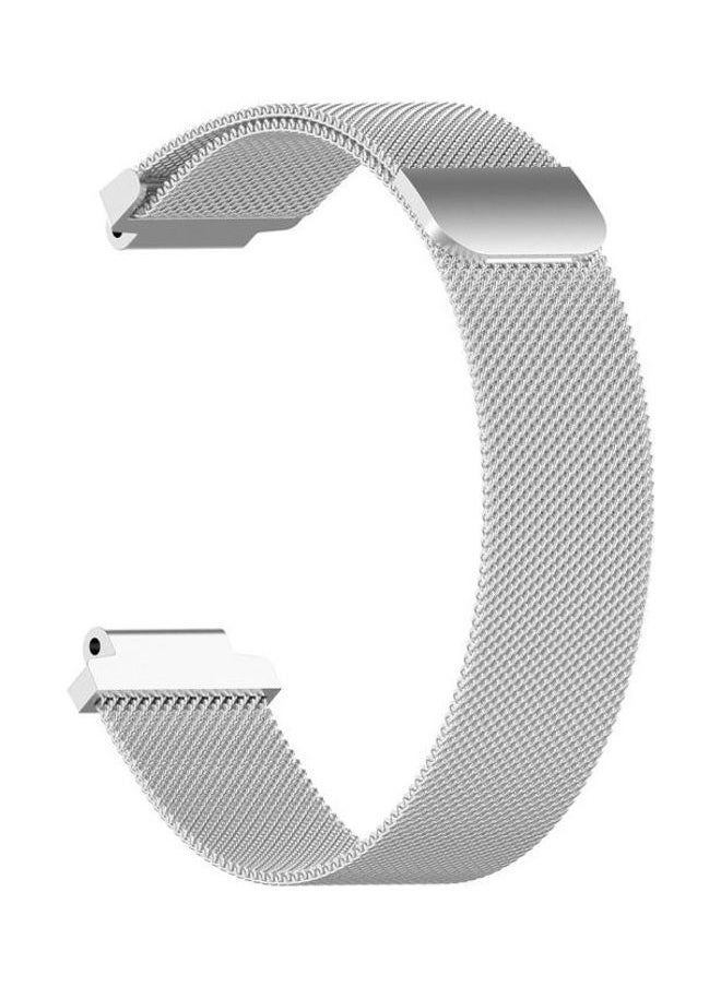 NIBEMINENT - Milanese Wrist Strap For Garmin Forerunner 235 22cm Silver - Image 1