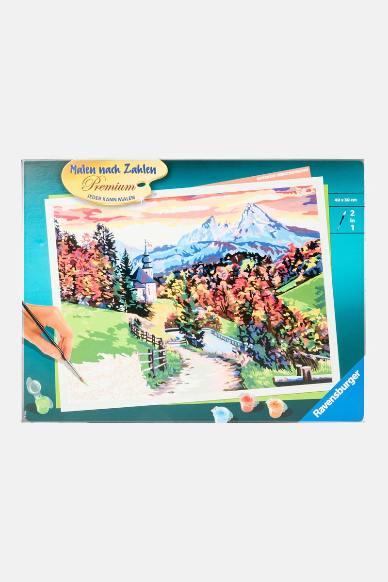 Ravensburger Paint by Numbers 20168 - Bavarian Autumn Impression, Green Combo - Image 1