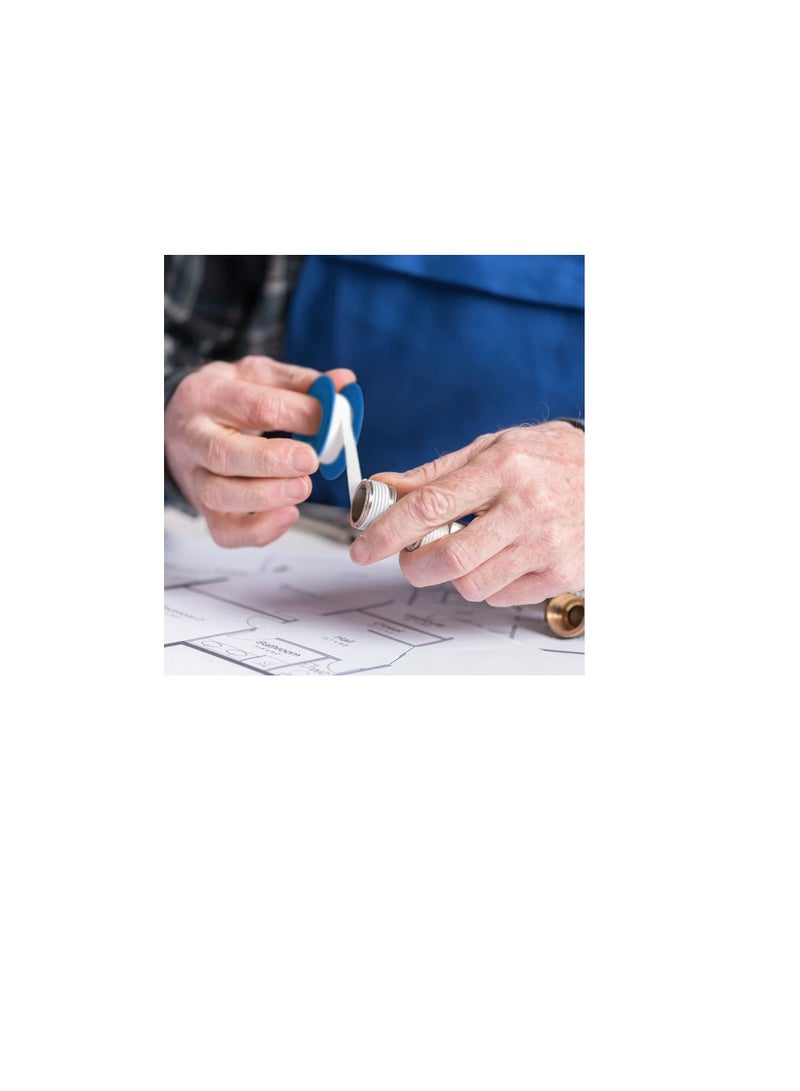 Robustline Thread Sealing Teflon Tape with 0.25g/cm2 Density, 0.9MM x 12MTR PTFE for Pipe Fittings and Fixing Water Leak (12 MTRS) (10) - Image 2