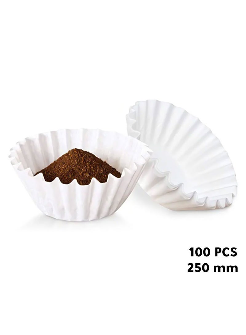 ميبرو فلاتر ورقية 100 حبة لمكائن قهوة اليوم مقاس 25سم 10 انش