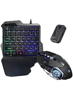 Generic Gaming Mouse and Keyboard for Android – USB, Black  - Image 1