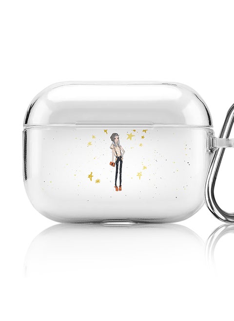 Classic Clear printed Case for Apple AirPods Pro 2nd Generation Thin Transparent Cover [Designed for Apple AirPods Pro 2nd Generation] - Hipster Chic