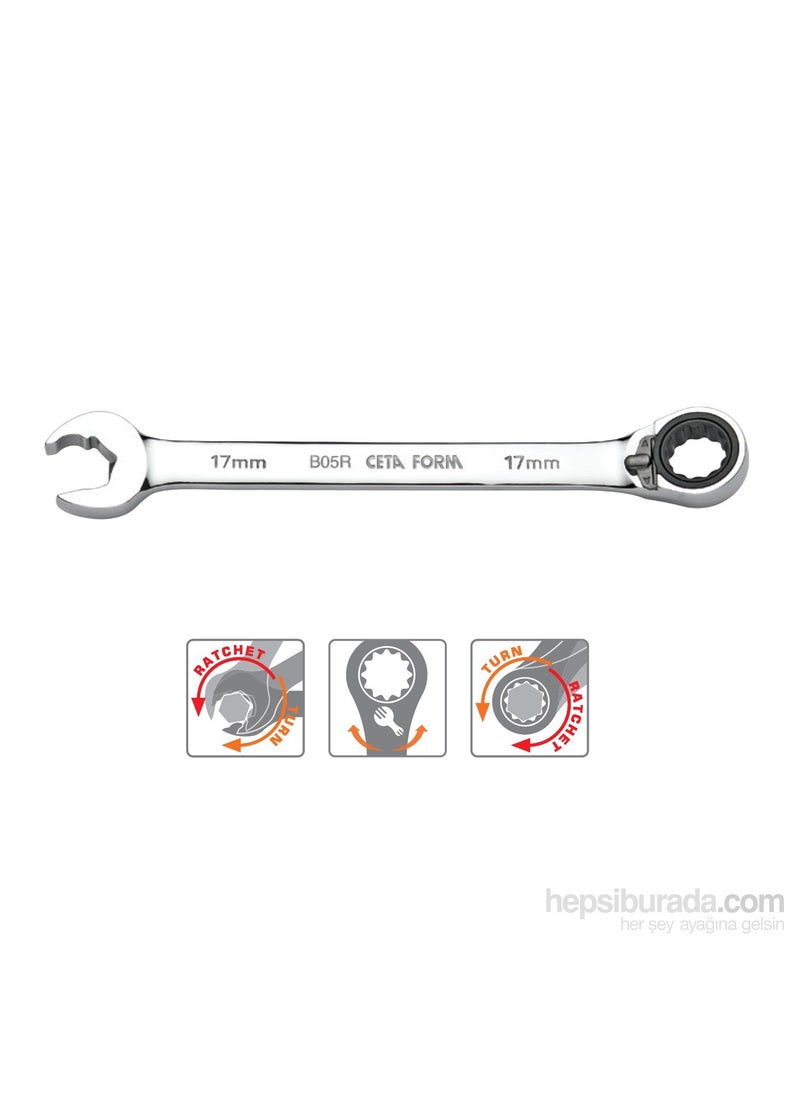 Ceta Form B05r-16 16 Mm C-Gear Ratchet Combination Wrench Special Mouth 